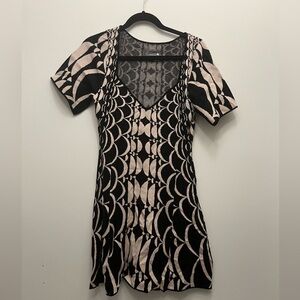 Anthropologie Geometric Sweater Dress M